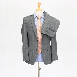 Tallia 36R 32x33 Gray Check 2-Button Suit R186